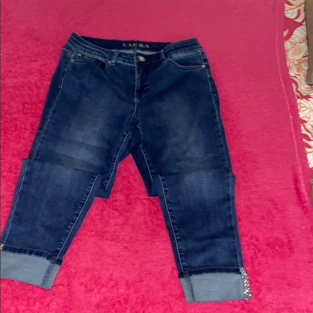 Laura Cintage Women's Dark Blue Jeans